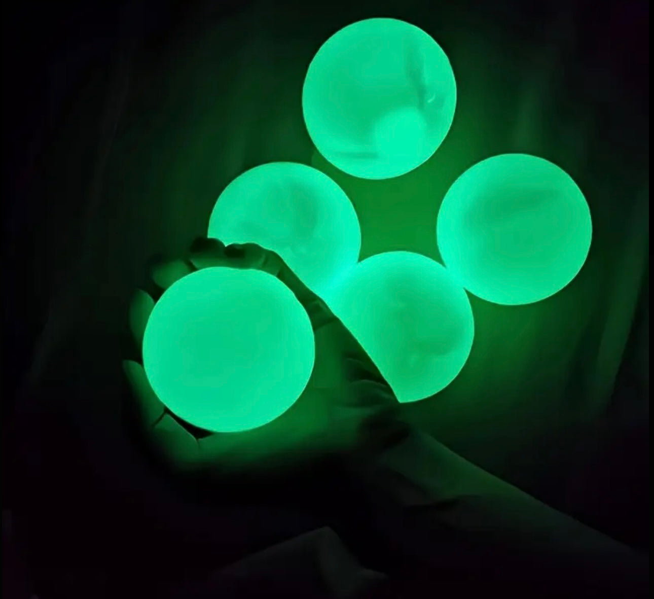 It glows squeeze ball